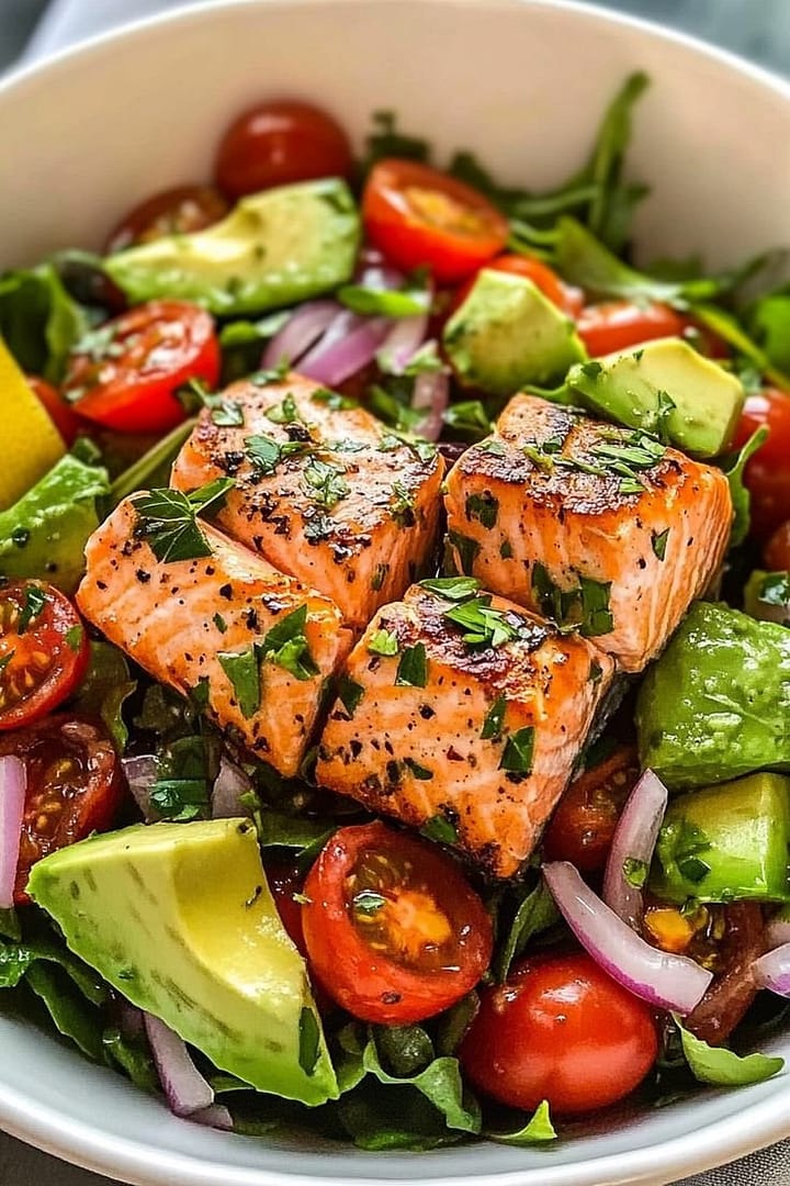 Salmon avocado